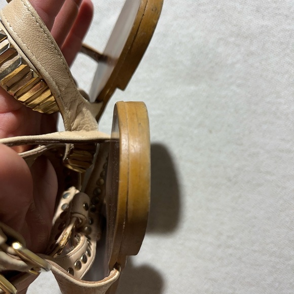 Zara Spring/Summer 2013 Strappy Gold Bar Leather Flat Boho Thong Sandals - Picture 9 of 9